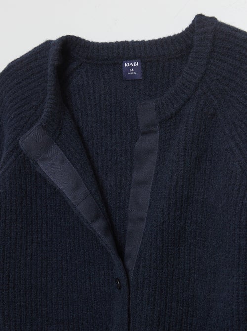 Gilet in maglia a costine - collezione facile da mettere - Kiabi