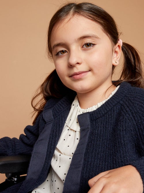 Gilet in maglia a costine - collezione facile da mettere - Kiabi