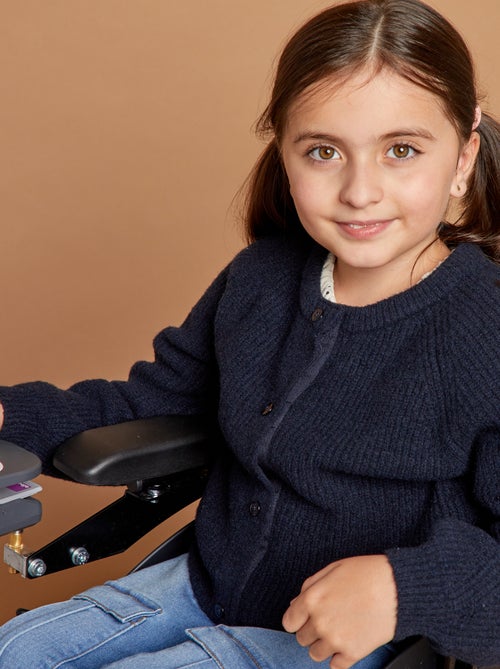 Gilet in maglia a costine - collezione facile da mettere - Kiabi