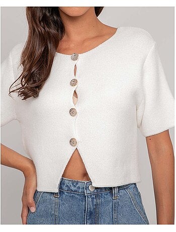 Gilet in maglia a maniche corte KODALIE