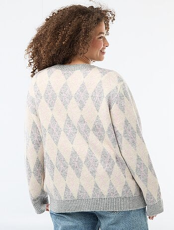 Gilet in maglia a punto grosso