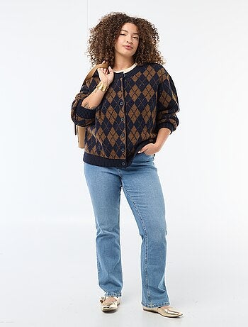 Gilet in maglia a punto grosso