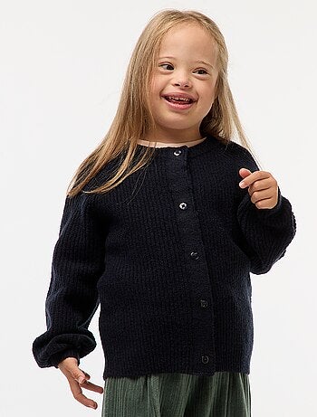 Gilet in maglia a punto grosso con apertura magnetica - So Easy