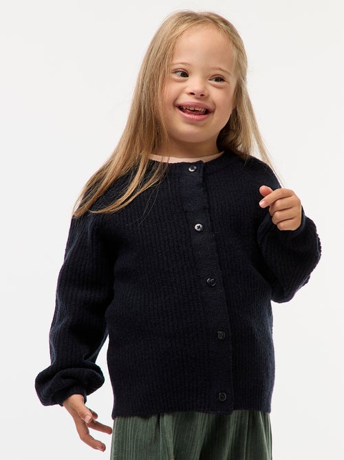 Gilet in maglia a punto grosso con apertura magnetica - So Easy - Kiabi