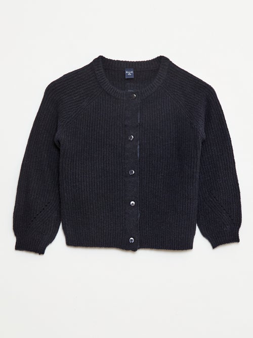 Gilet in maglia a punto grosso con apertura magnetica - So Easy - Kiabi