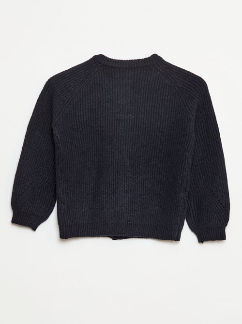 Gilet in maglia a punto grosso con apertura magnetica - So Easy - Kiabi