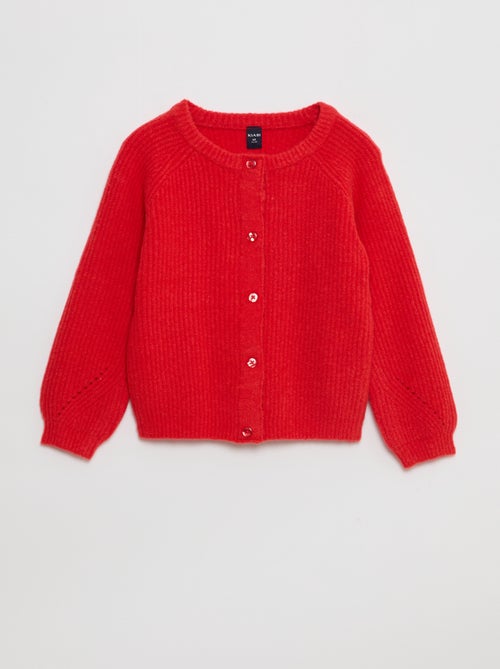Gilet in maglia a punto grosso con apertura magnetica - So Easy - Kiabi