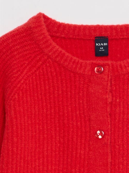 Gilet in maglia a punto grosso con apertura magnetica - So Easy - Kiabi