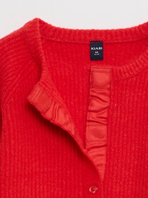 Gilet in maglia a punto grosso con apertura magnetica - So Easy - Kiabi