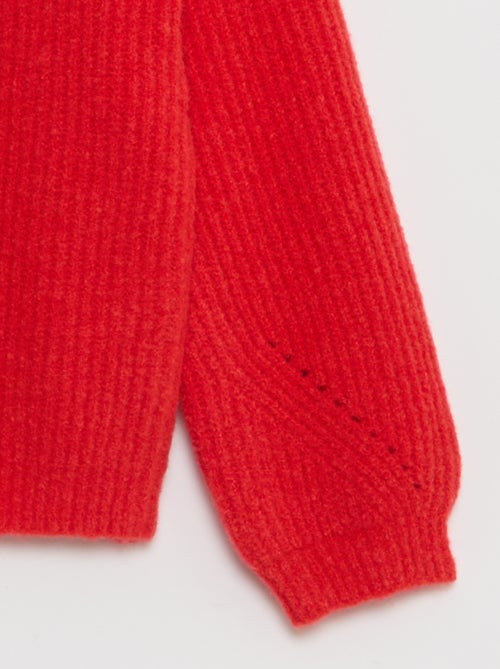 Gilet in maglia a punto grosso con apertura magnetica - So Easy - Kiabi