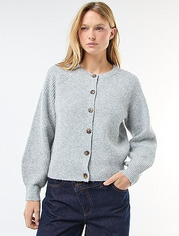 Gilet in maglia a punto grosso