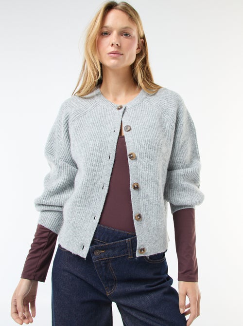 Gilet in maglia a punto grosso - Kiabi