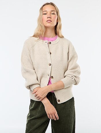 Gilet in maglia a punto grosso