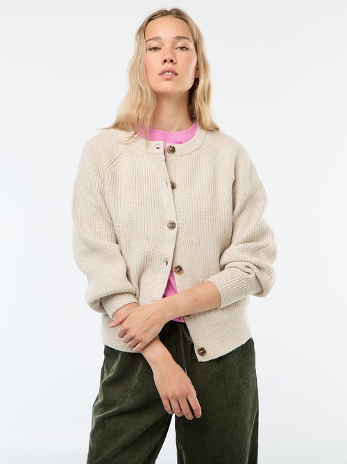 Gilet in maglia a punto grosso - Kiabi