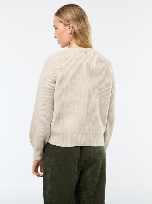 Gilet in maglia a punto grosso - Kiabi