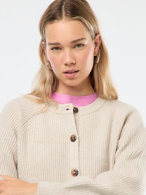 Gilet in maglia a punto grosso - Kiabi