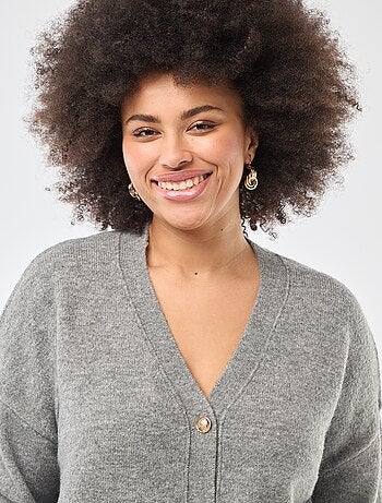 Gilet in maglia a punto grosso