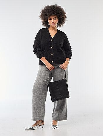 Gilet in maglia a punto grosso