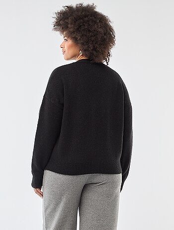 Gilet in maglia a punto grosso