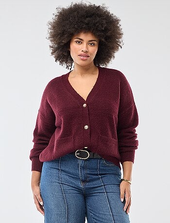 Gilet in maglia a punto grosso