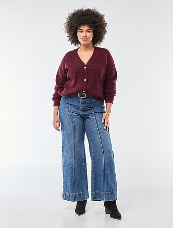 Gilet in maglia a punto grosso