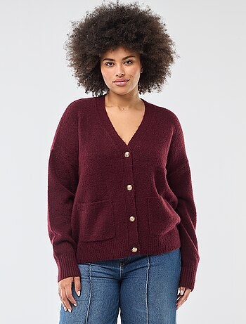 Gilet in maglia a punto grosso