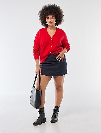 Gilet in maglia a punto grosso