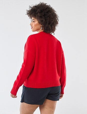 Gilet in maglia a punto grosso