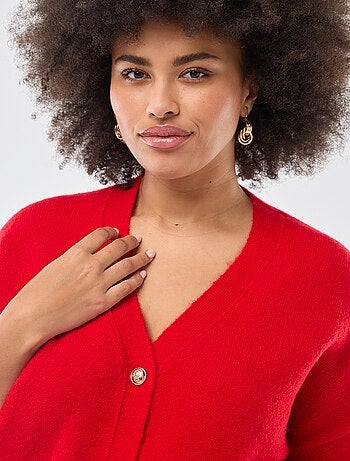 Gilet in maglia a punto grosso