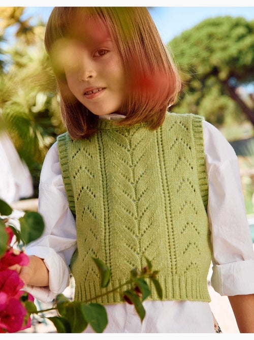 Gilet in maglia a traforo - Kiabi