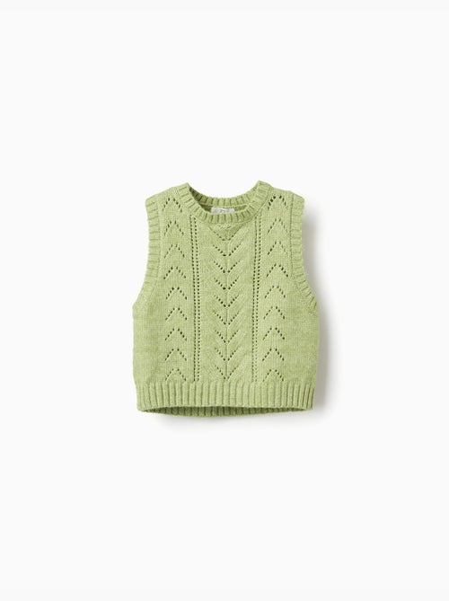 Gilet in maglia a traforo - Kiabi