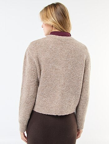 Gilet in maglia bouclé