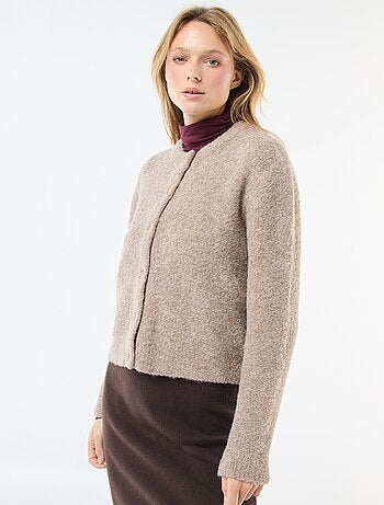 Gilet in maglia bouclé