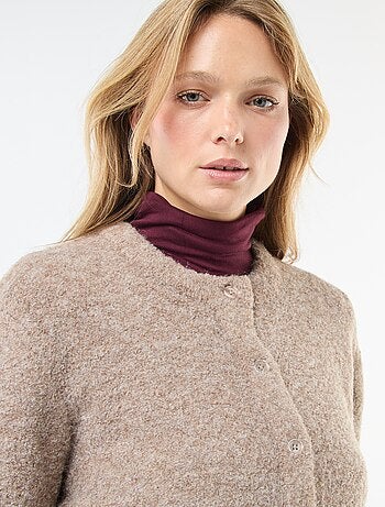 Gilet in maglia bouclé
