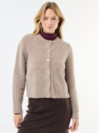 Gilet in maglia bouclé
