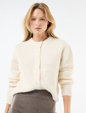 Gilet in maglia bouclé