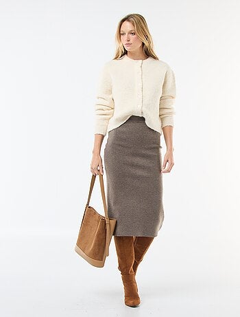 Gilet in maglia bouclé