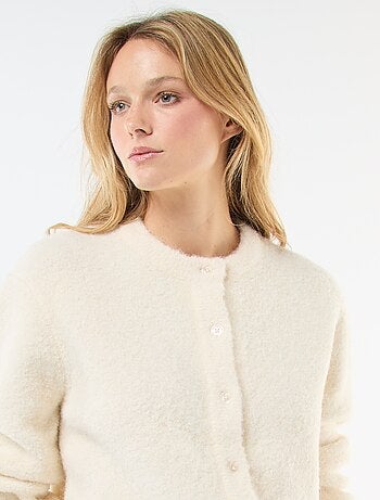 Gilet in maglia bouclé