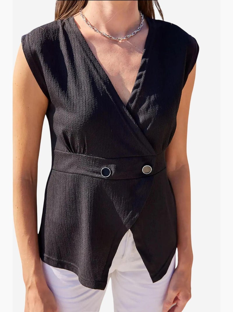 Gilet in maglia con bottoni bdart Nero - Kiabi