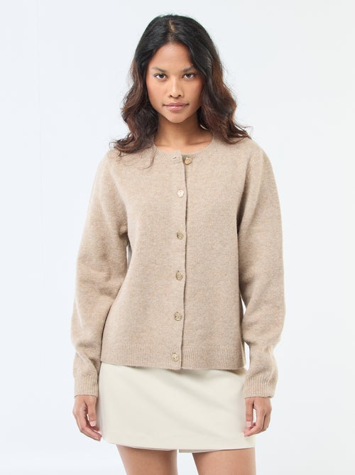 Gilet in maglia con bottoni dorati - Kiabi