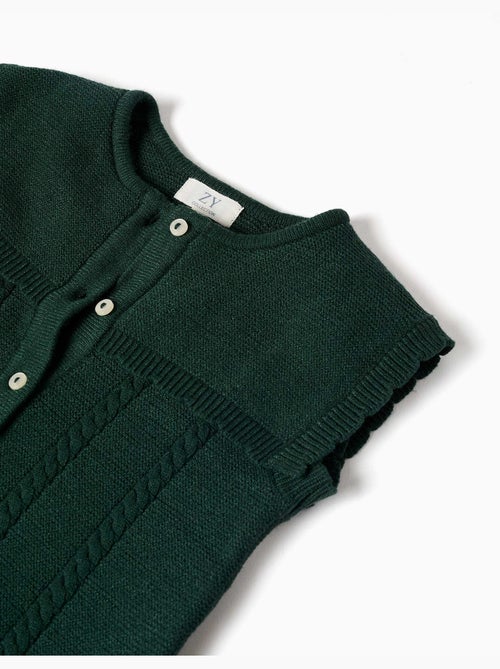 Gilet in maglia con dettagli a treccia b&s - Kiabi
