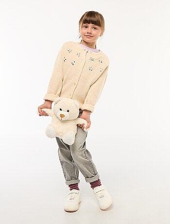 Gilet in maglia con dettagli perlati