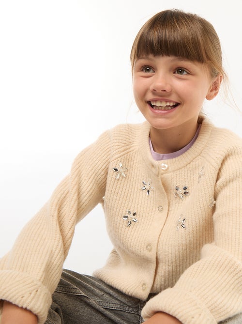 Gilet in maglia con dettagli perlati - Kiabi