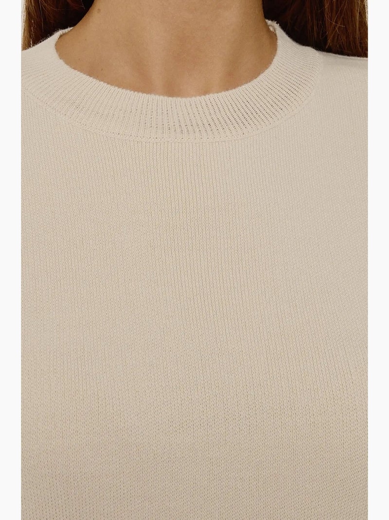 Gilet in maglia con girocollo hiccup Beige naturale - Kiabi