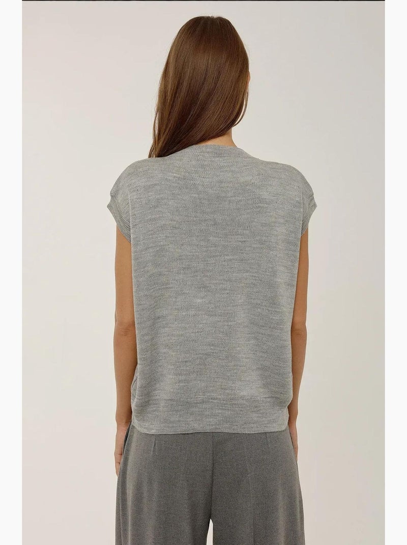 Gilet in maglia con girocollo hiccup Grigio - Kiabi