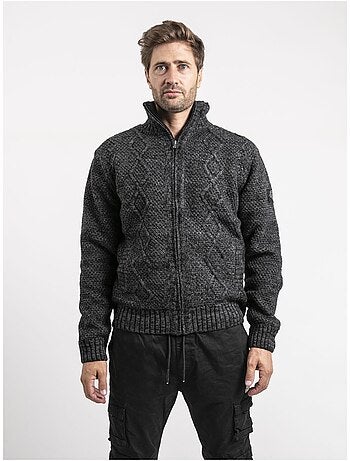 Gilet in maglia con zip LACIDO