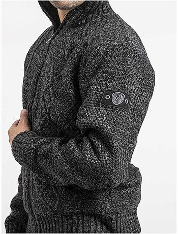 Gilet in maglia con zip LACIDO