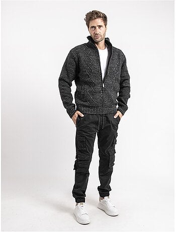 Gilet in maglia con zip LACIDO
