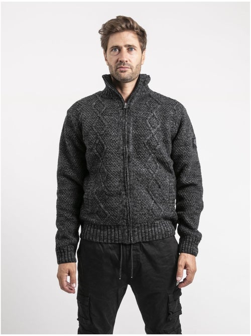Gilet in maglia con zip LACIDO - Kiabi