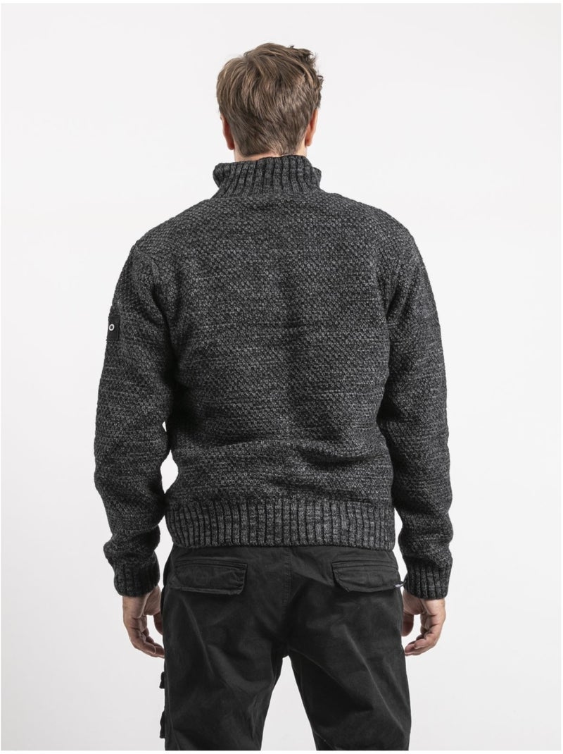Gilet in maglia con zip LACIDO Grigio antracite - Kiabi